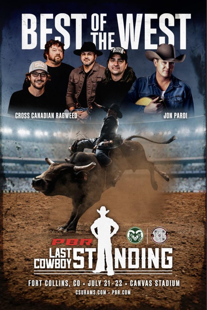 jon pardi concert flier with pbr at csu in fort collins